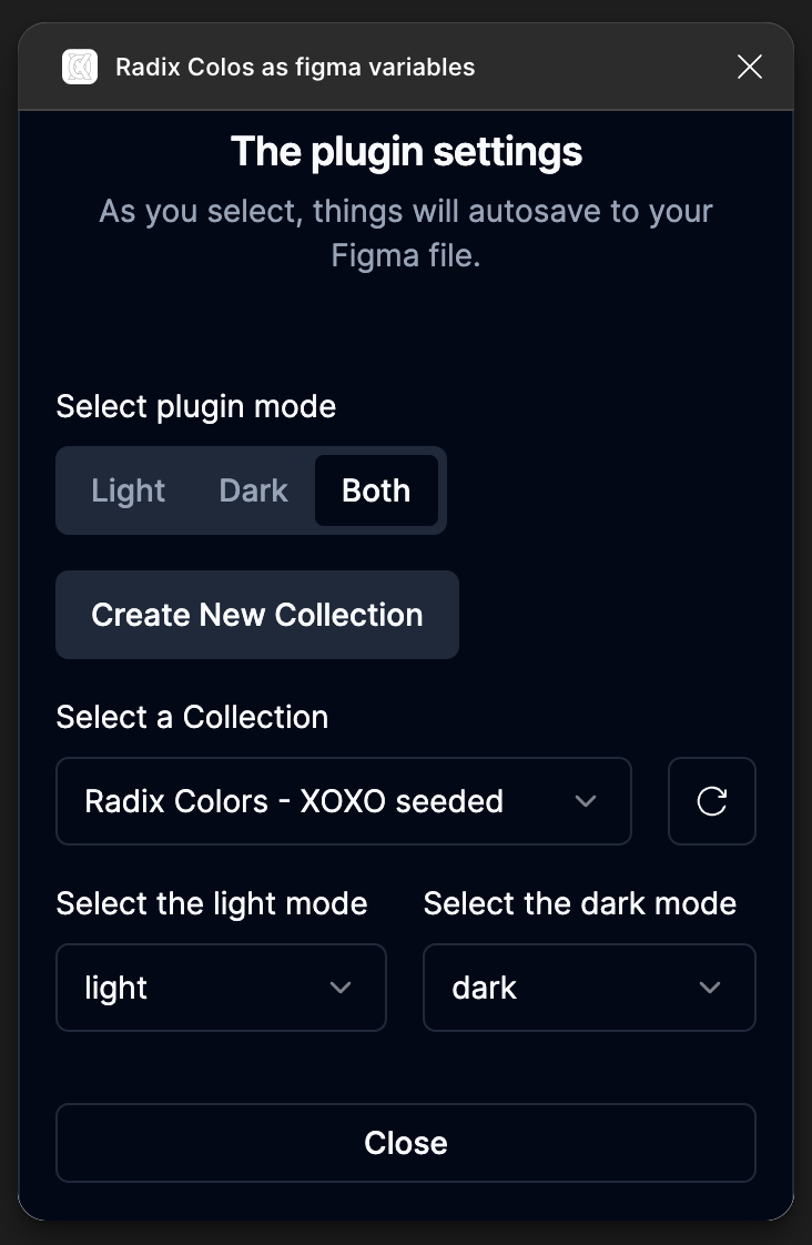 Radix Plugin Setup